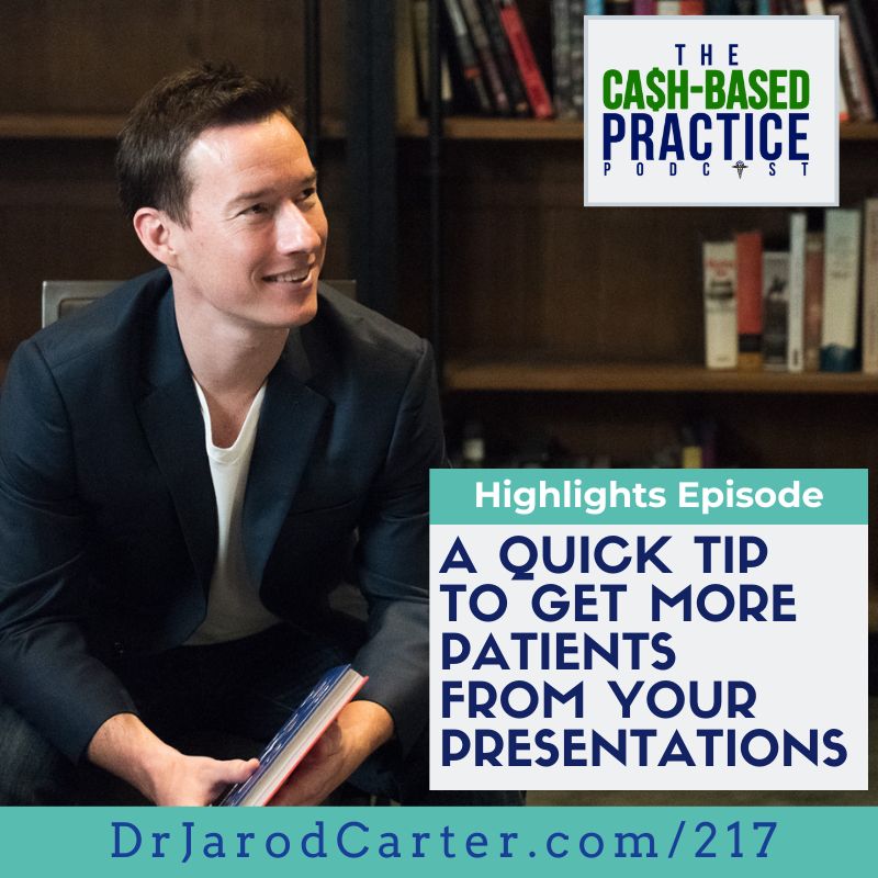 A quick tip to get more patients from your presentation
