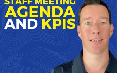 Weekly staff meeting agenda and KPIs